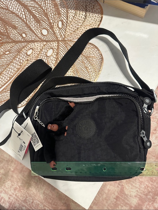 Kipling Other - Brand New Kipling Black Nylon Crossbody with Monkey Charm never used